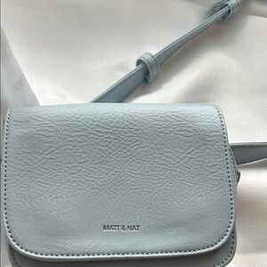 Matt & Nat Park Vegan Waist Bag in Light Blue
